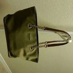 Calving Klein nylon strap shoulder bag